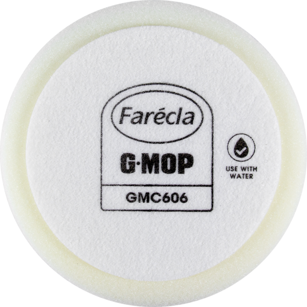 Farecla G Mop Head 6” 150mm White Compound Pad Hook & Loop GMC606 Wet Use Foam