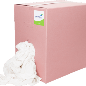 SMARTORA WHITE TERRY TOWEL WIPERS 10KG Squares (Garages, Polishing, Wiping, Rags)