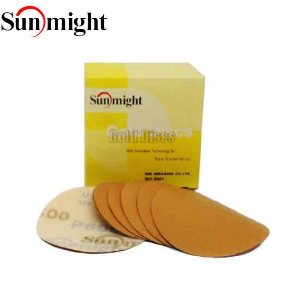 Sunmight Gold DA Sanding Discs 75mm No Holes Mini Discs Small Disc - Image 4