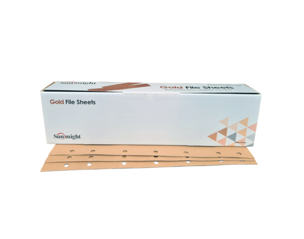 Sunmight Gold Sanding Strips (P40-P320) 70x420mm Long Strips 14 Holes 50pcs/box