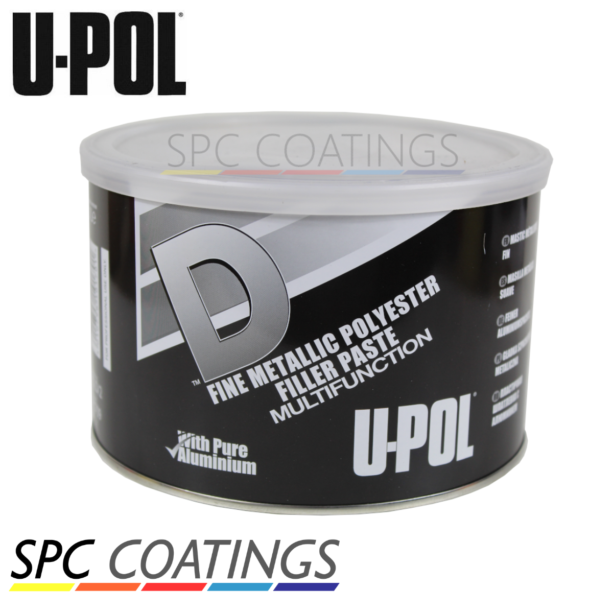UPOL D Metal Filler Smooth Aluminium Reinforced Metallic Body Filler 1.