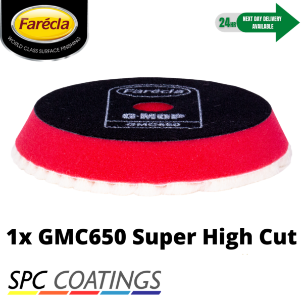 SUPER HIGH CUT COMPOUNDING PAD 150MM - GMC650 RED G360 - Image 3