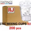 Paint Mixing Cups 600cc / 1300cc / 2240cc / RJ PRODUCTS Strong, Solvent resistant BOX - Image 4