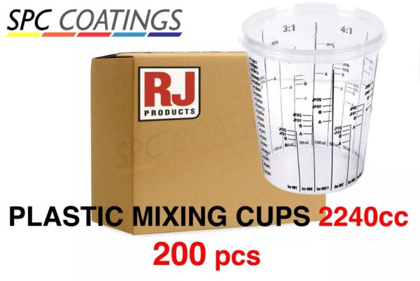 Paint Mixing Cups 600cc / 1300cc / 2240cc / RJ PRODUCTS Strong, Solvent resistant BOX - Image 4