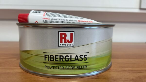 Fibreglass Filler 1.2kg Premium Glass Fibre Car Body Repair RJ Products fiber + Tube Hardener KIT - Image 3