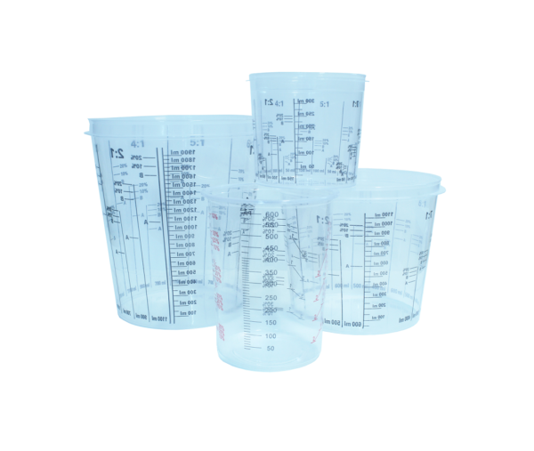 Paint Mixing Cups 600cc / 1300cc / 2240cc / RJ PRODUCTS Strong, Solvent resistant BOX - Image 6