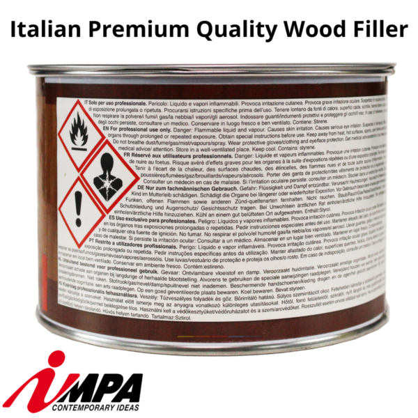 Wood Filler WHITE 1kg + 30g Hardener 2 Part Premium Quality Italian PlastUK IMPA - Image 6
