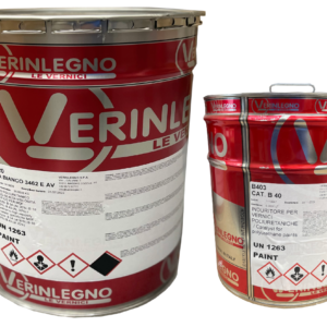 PU Primer 25 kg High Build for Wood Polyurethane Primer Kit - White Verinlegno 3462 25KG + B40 Catalyst 8LTR KIT