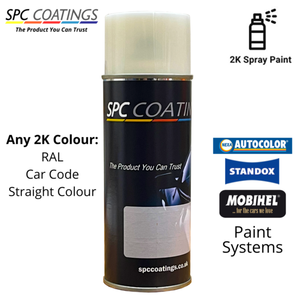 Spray Paint Aerosol Any Colour Code, Any Car, RAL Code 2k Acrylic Basecoat 400ml (NEW) - Image 2