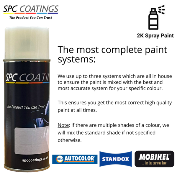 Spray Paint Aerosol Any Colour Code, Any Car, RAL Code 2k Acrylic Basecoat 400ml (NEW) - Image 3
