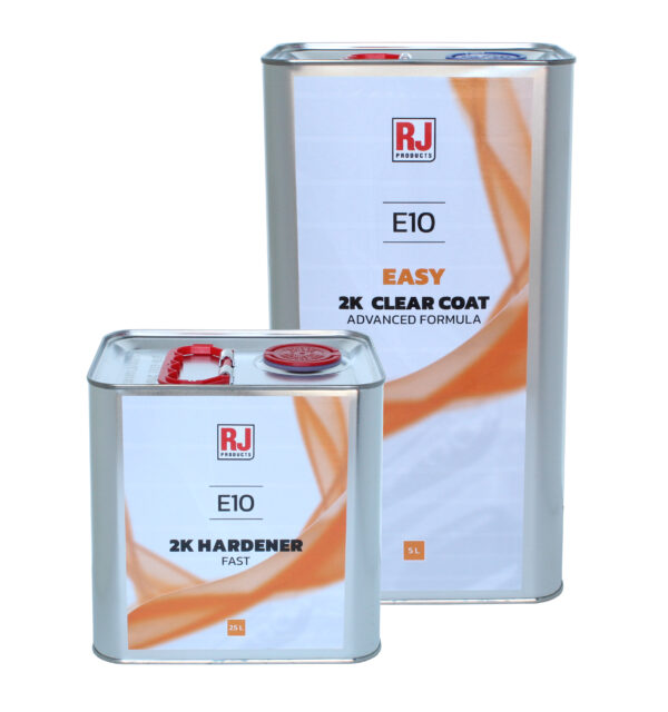 2K Clear Coat KIT Automotive Refinish Quality LACQUER E10 MS EASY 2K + FAST HARDENER RJ PRODUCTS - Image 3