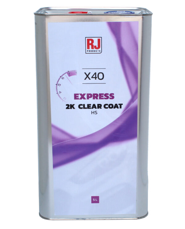 2K Clear Coat KIT Automotive Refinish Quality LACQUER X40 EXPRESS HS 2K + FAST HARDENER RJ PRODUCTS - Image 3