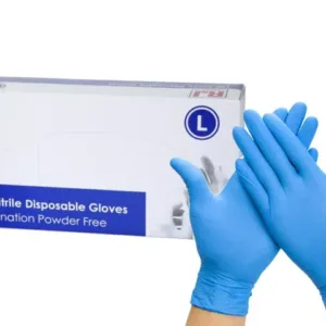 Nitrile Gloves Premium BLUE Finger Textures for Grip 100/box Examination Gloves Latex Free Powder Free RJ Products M / L / XL