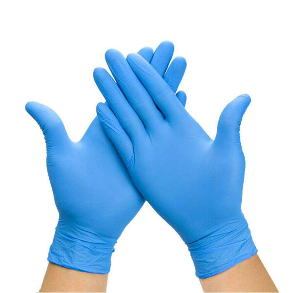 Nitrile Gloves Premium BLUE Finger Textures for Grip 100/box Examination Gloves Latex Free Powder Free RJ Products M / L / XL - Image 5