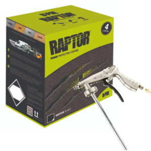 RAPTOR BLACK UPOL 4L KIT + SCHUTZ SPRAY GUN Bed Liner TOUGH COATING U-POL NEW