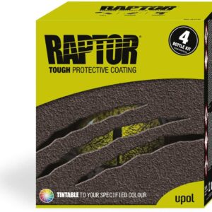 RAPTOR TINTABLE UPOL 4L KIT Bed Liner TOUGH COATING U-POL NEW
