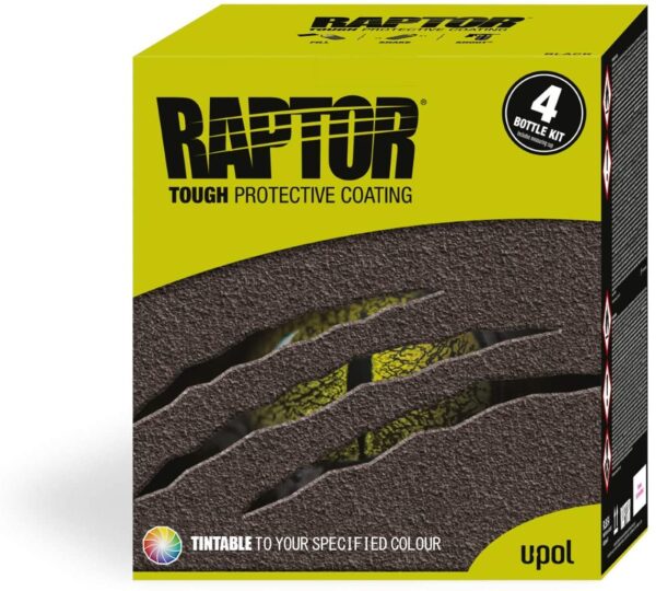 RAPTOR TINTABLE UPOL 4L KIT Bed Liner TOUGH COATING U-POL NEW