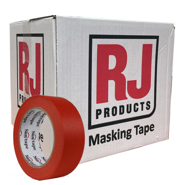 Masking TAPE BOX Yellow - Orange - RJ PRODUCTS 1" / 1.5" / 2" Highest Quality for Automotive / Joinery - Image 3