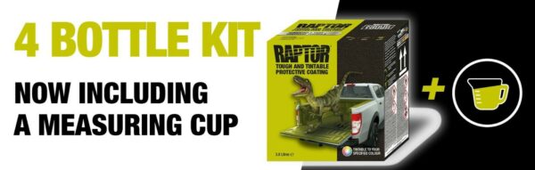 RAPTOR BLACK UPOL 4L KIT Bed Liner TOUGH COATING U-POL NEW - Image 5