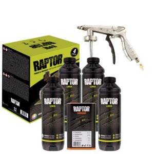 RAPTOR TINTABLE UPOL 4L KIT + SCHUTZ SPRAY GUN Bed Liner TOUGH COATING U-POL NEW