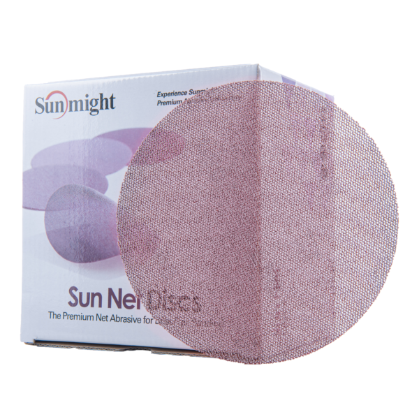 SUNMIGHT NET SANDING DISCS 150 mm (BOX 50 PCS) HOOK & LOOP GRIP P80-P500 GRIT
