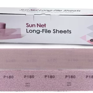 SUNMIGHT NET SANDING STRIPS 70 x 420 mm (BOX 50 PCS SHEETS) LONG FILE ABRASIVE PAPERS HOOK LOOP GRIP