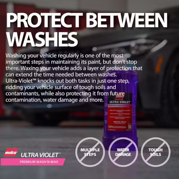 Malco ULTRA-VIOLET PREMIUM WASH & WAX 3.785L Durable HIGH GLOSS Shine Concentrate - Image 7