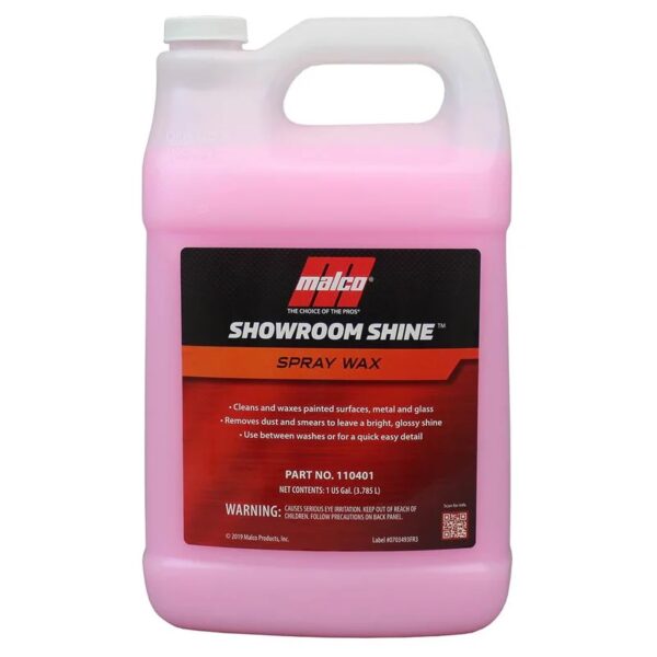 Malco Showroom Shine SPRAY WAX 3.785 L 110401 Removes dust, smears, fingerprints
