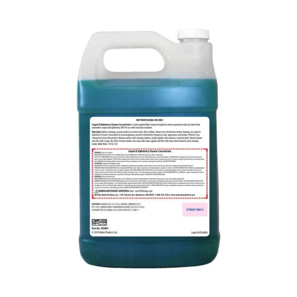 Malco Carpet & Upholstery CLEANER CONCENTRATE 3.785L 101801 Remove Soils & Stain - Image 3