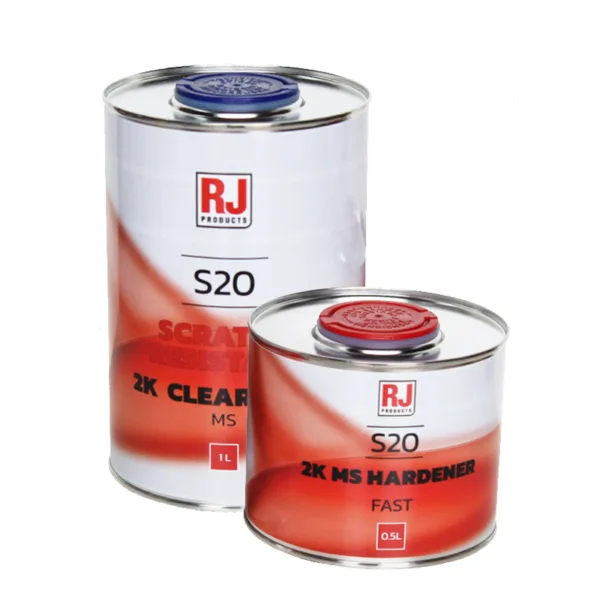 SPC Coatings | 2K Clear Coat KIT Automotive Refinish Quality LACQUER S20 SCRATCH RESISTANT 2K + FAST HARDENER RJ PRODUCTS